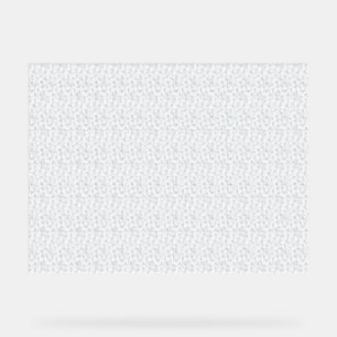 Eine komplett weiße, funkellose Oberfläche füllt d Acrylschild