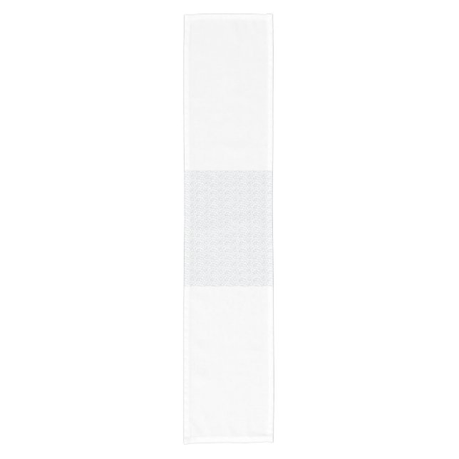 Eine komplett weiße, funkellose Oberfläche füllt d Kurzer Tischläufer (Vorderseite)