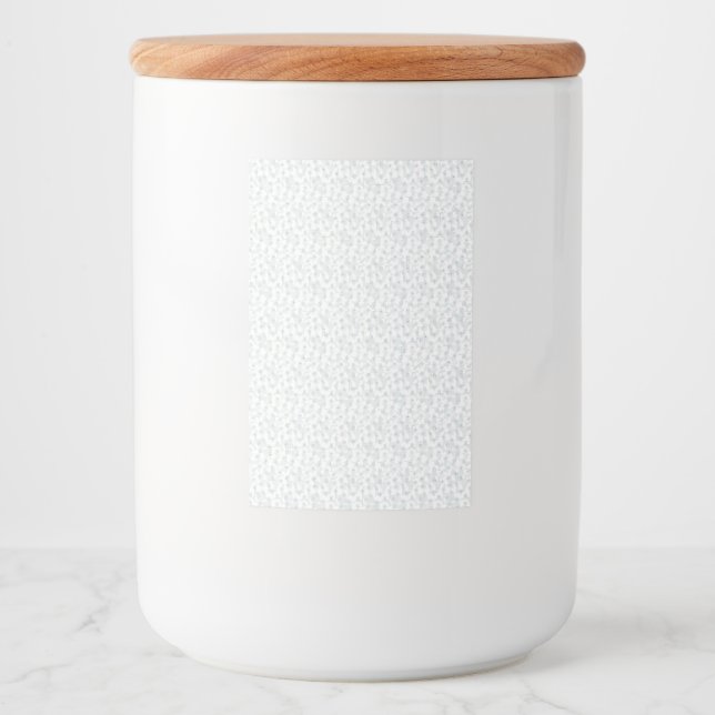 Eine komplett weiße, funkellose Oberfläche füllt d Lebensmitteletikett (Vorderseite)