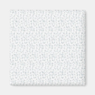 Eine komplett weiße, funkellose Oberfläche füllt d Magnet