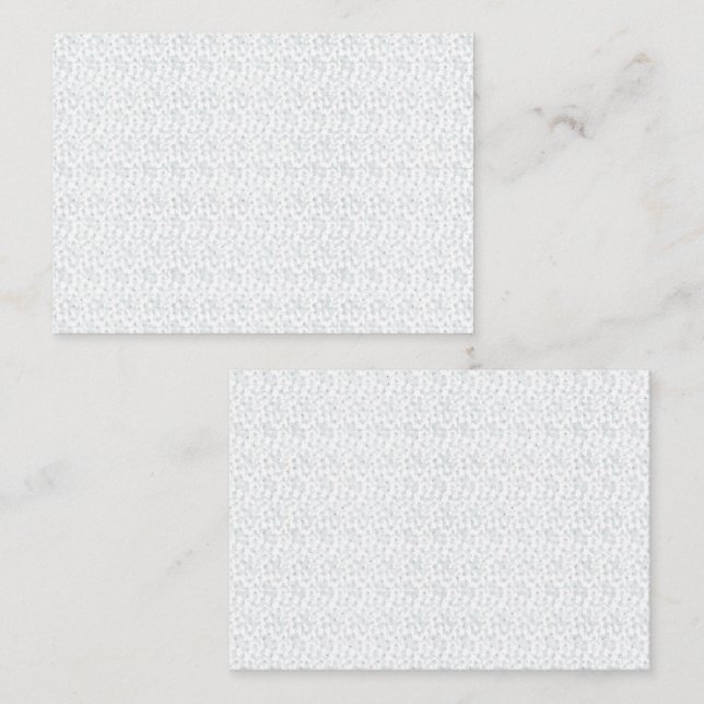 Eine komplett weiße, funkellose Oberfläche füllt d Terminkarte (Vorne/Hinten)