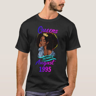 Eine Königin ist im August 1995 glücklich 27. Gebu T-Shirt