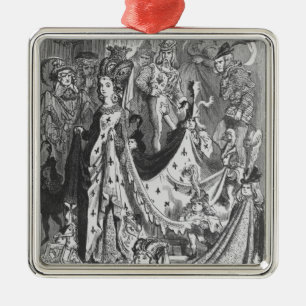 Eine Königin Ornament Aus Metall
