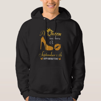 Eine Königin war am 11. September Geboren Hoodie