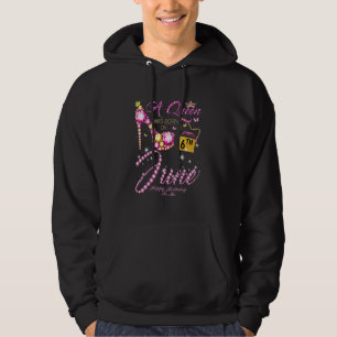 Eine Königin war am 6. Juni zum Geburtstag für mic Hoodie