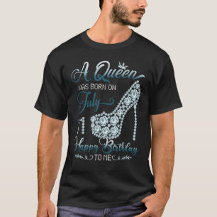 Eine Königin wurde am 11. Juli Geboren im 11. Juli T-Shirt