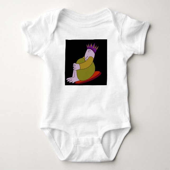 Eine Königsfigur Baby Strampler (Vorderseite)