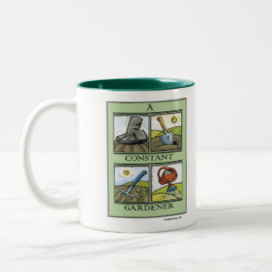 Eine konstante Gärtner-Tasse Zweifarbige Tasse