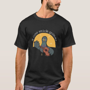 Eine Koo-Stick-Taube Akustikgitarre T-Shirt