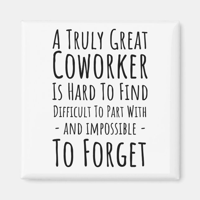 Eine Kopie eines wirklich großartigen Mitarbeiters Magnet (Vorne)