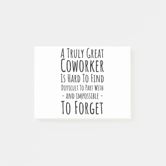 Eine Kopie eines wirklich großartigen Mitarbeiters Post-it Klebezettel (Vorderseite)