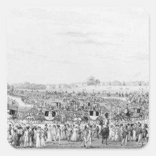 Eine korrekte Darstellung der Firma Quadratischer Aufkleber