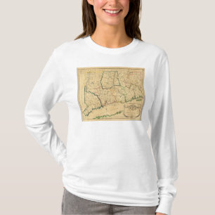 Eine korrekte Karte von Connecticut T-Shirt