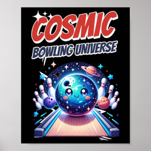 Eine kosmische Bowling-Reise Poster