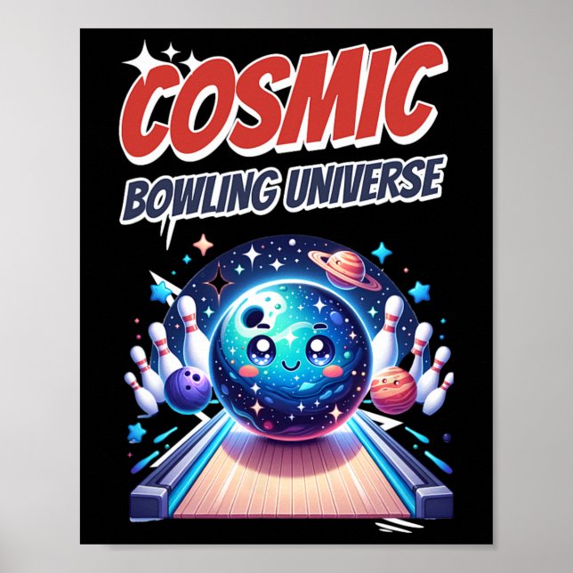 Eine kosmische Bowling-Reise Poster (Vorne)