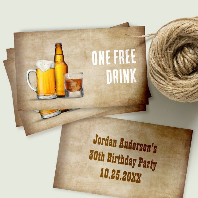 Eine kostenfreie Trinkkarte oder ein Ticket (Von Creator hochgeladen)