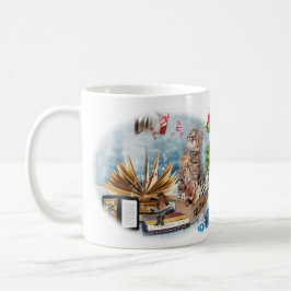 Eine kostenlose Buchnachricht Kaffeetasse