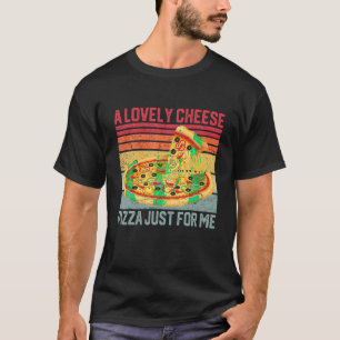 Eine köstliche Käse Pizza für mich Retro Funny Chr T-Shirt