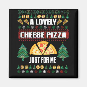 Eine köstliche Käse-Pizza nur für mich zu Weihnach Magnet