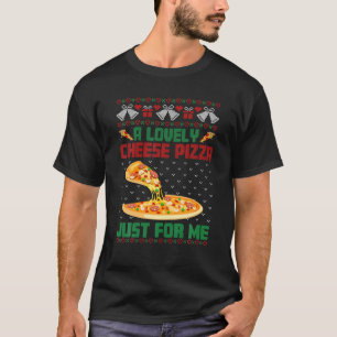 Eine köstliche Käse Pizza Ugly Xmas Sweater Funny  T-Shirt