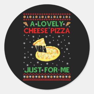 Eine köstliche Käsepizza Alone Fun Kevin X-mas Zuh Runder Aufkleber