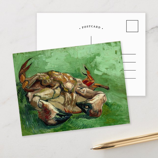 Eine Krabbe auf dem Rücken | Vincent van Gogh Postkarte (Von Creator hochgeladen)