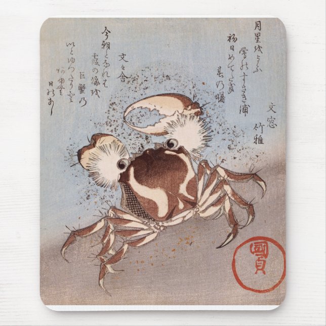 Eine Krabbe auf der Küste Mousepad (Vorne)
