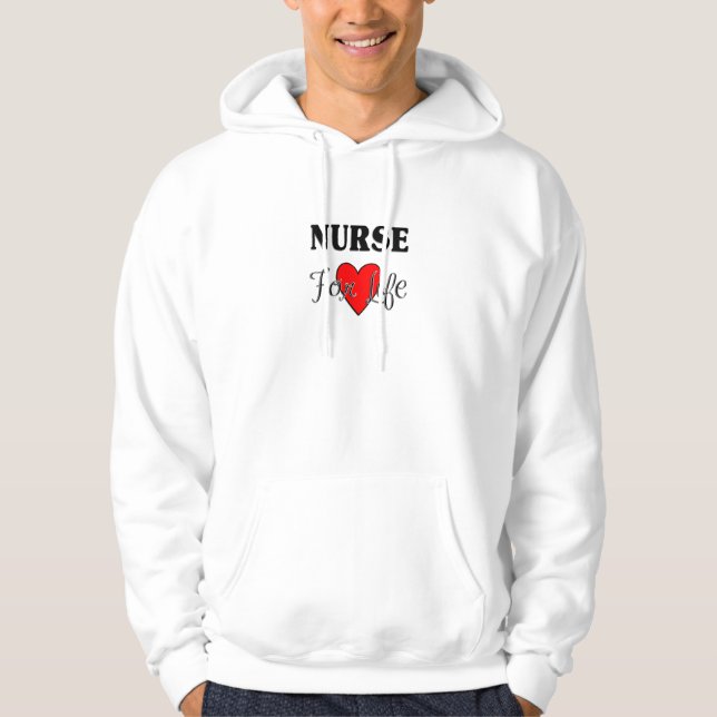Eine Krankenschwester für das Leben Hoodie (Vorderseite)