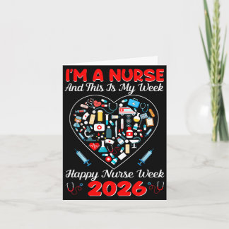 Eine Krankenschwester und das ist Woche Glückliche Karte