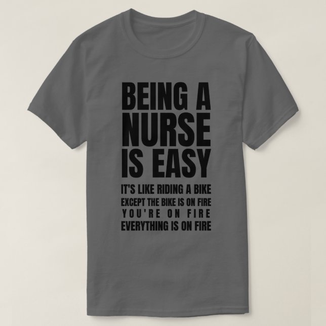 Eine Krankenschwester zu sein, ist einfach, wie ei T-Shirt (Design vorne)