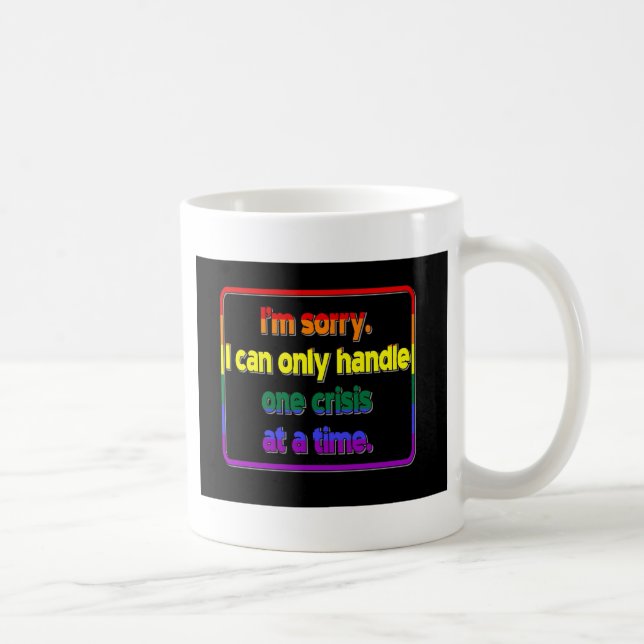 Eine Krise auf einmal Tasse (Rechts)
