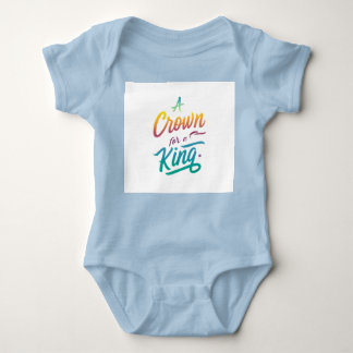 Eine Krone für einen König Baby Strampler