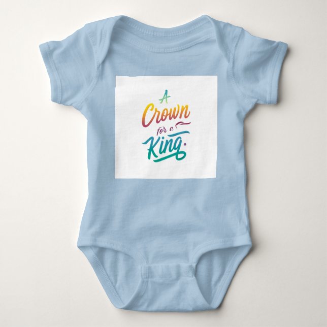 Eine Krone für einen König Baby Strampler (Vorderseite)