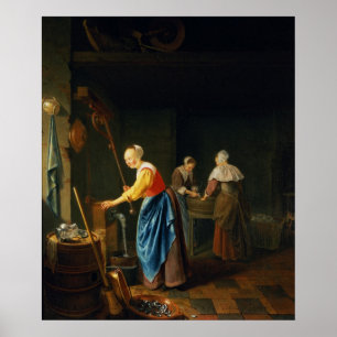 Eine Küchenszene Poster