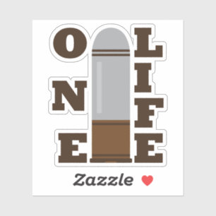 Eine Kugel, ein Leben, zerstört eine Familie Aufkleber