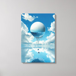 Eine Kugel in Form eines Entwurfs Leinwanddruck