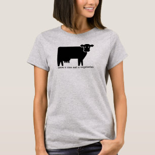 Eine Kuh gerettet, einen Vegetarier essen T-Shirt