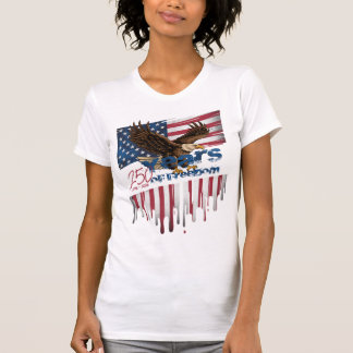 Eine kühne, bedrängte Illustration eines aufstrebe T-Shirt