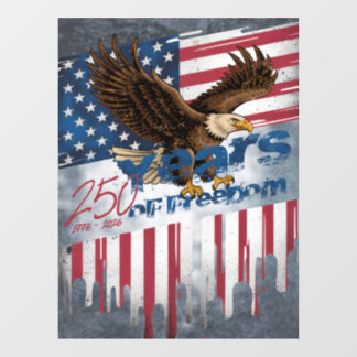 Eine kühne Illustration eines amerikanischen Symbo Fensteraufkleber