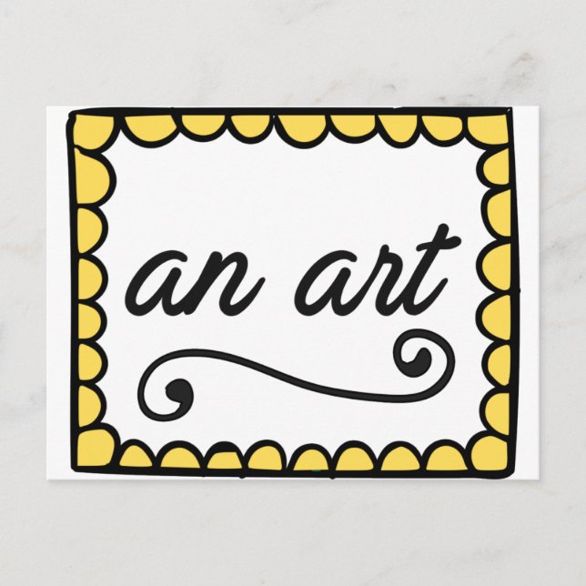 Eine Kunst-Postkarte Postkarte (Vorderseite)