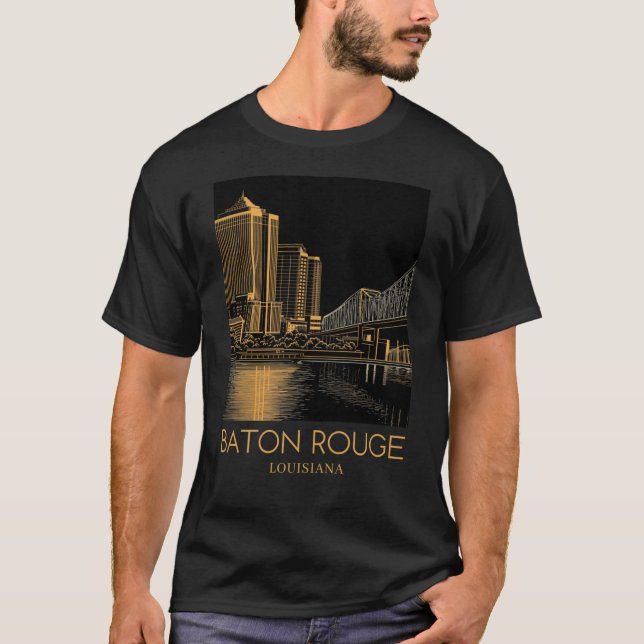 Eine Kunstausgabe von Baton Rouge 3 T-Shirt (Vorderseite)