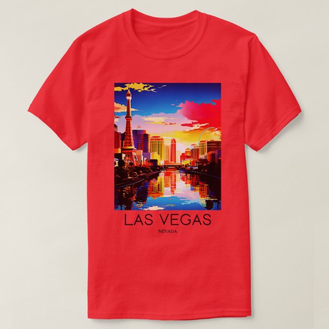 Eine Kunstausgabe von Las Vegas Nevada USA T-Shirt (Design vorne)