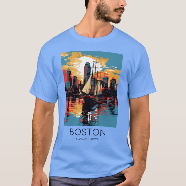 Eine Kunstausstellung in Boston Massachusetts Over T-Shirt (Vorderseite)