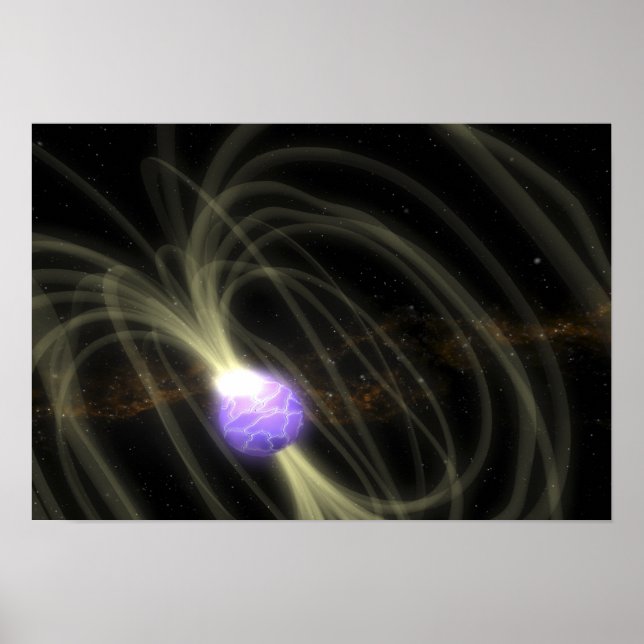 Eine künstlerische Konzeption des Magneten SGR 180 Poster (Vorne)