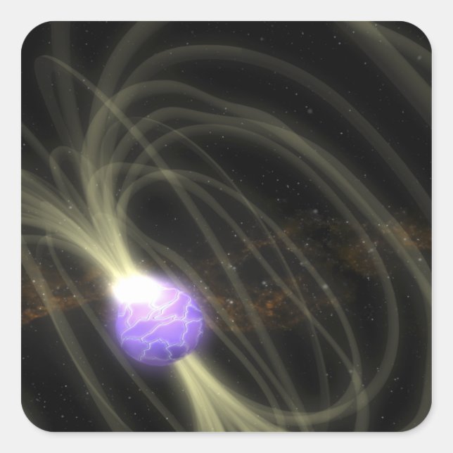 Eine künstlerische Konzeption des Magneten SGR 180 Quadratischer Aufkleber (Vorderseite)