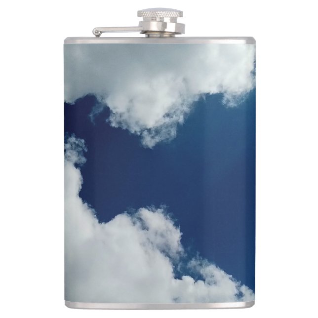 Eine Kurve in den Wolken Flachmann (Vorderseite)