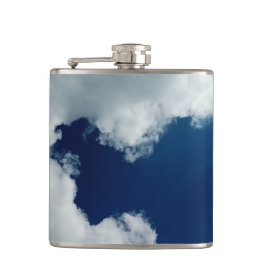 Eine Kurve in den Wolken Flachmann