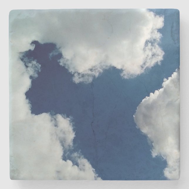 Eine Kurve in den Wolken Steinuntersetzer (Vorderseite)