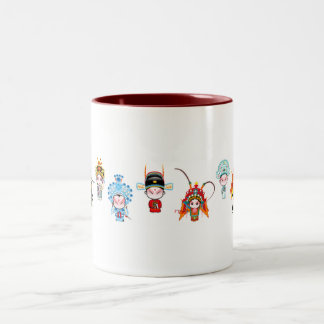 Eine kurze Einleitung zu Peking-Oper Zweifarbige Tasse