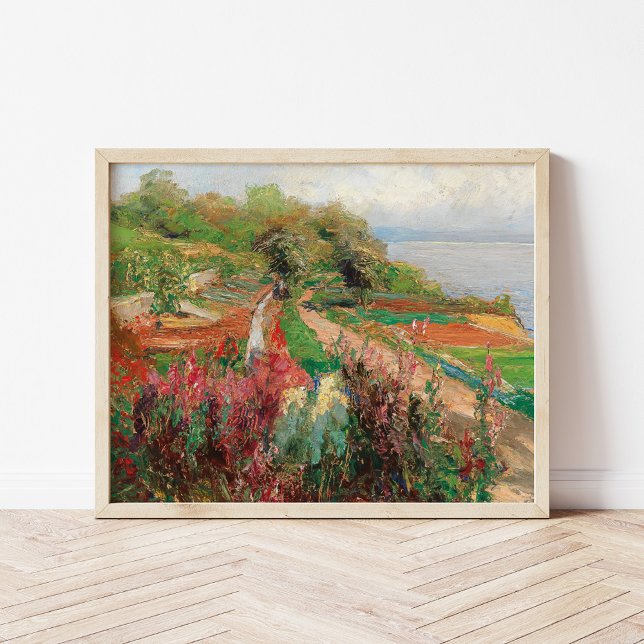 Eine Küstenlandschaft | Olga Wisinger-Florian Poster (Von Creator hochgeladen)